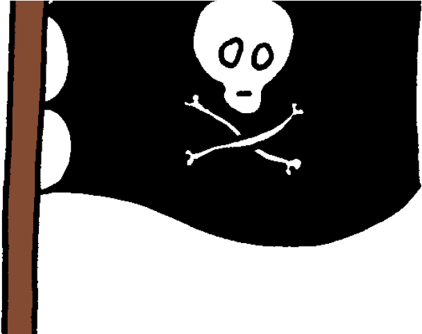 Jolly Roger Flag Clipart Animated - Jolly Roger (640x480), Png Download