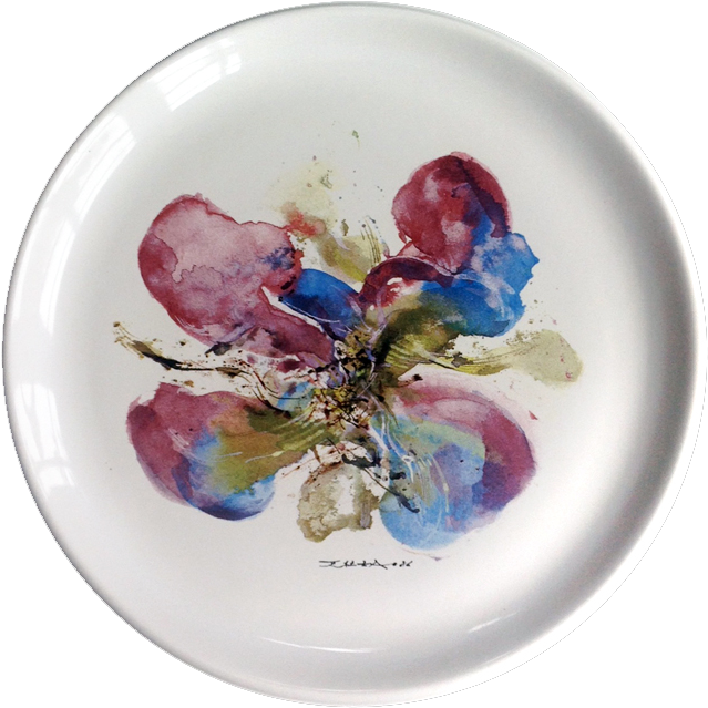 Image - Zao Wou Ki Ceramic (650x650), Png Download