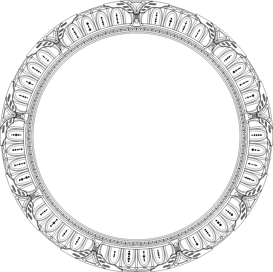 Destiny Stargate - Stargate Atlantis Stargate Symbols (891x888), Png Download