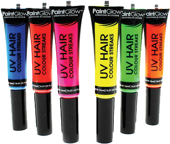 Neon Hair Streaks - Paintglow Neon Glow Hair (480x480), Png Download