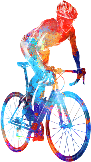 Bleed Area May Not Be Visible - Triathlon Painting (560x700), Png Download