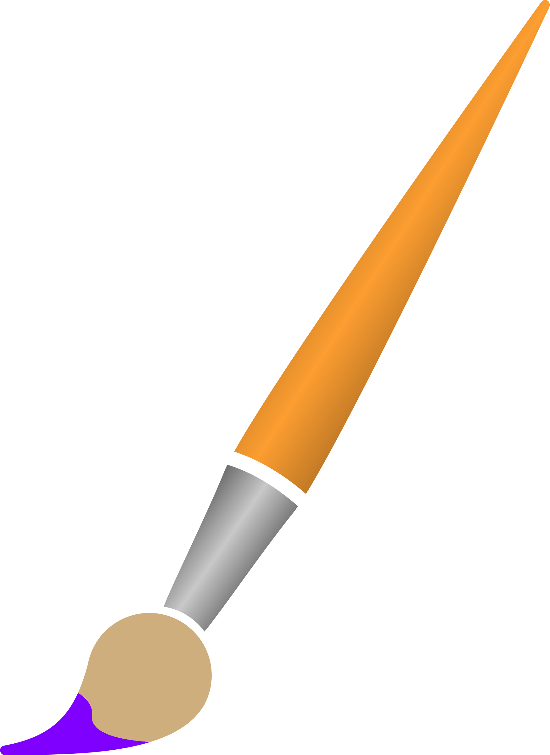 Paint Brush Clipart Transparent Background - Paint Brush Icon Png (1748x2400), Png Download