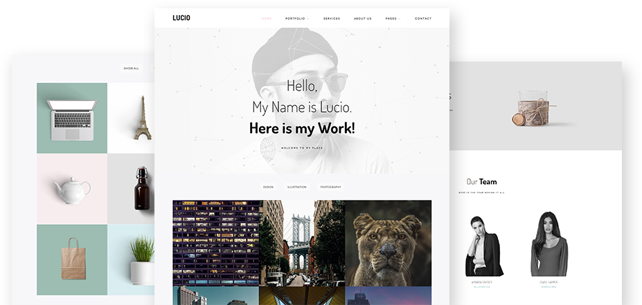Clean And Minimal Portfolio And Agency Wordpress Theme - Wordpress (927x441), Png Download