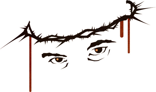 Red Robe Crown Thorns Clipart - Jesus Crown Of Thorns (620x366), Png Download