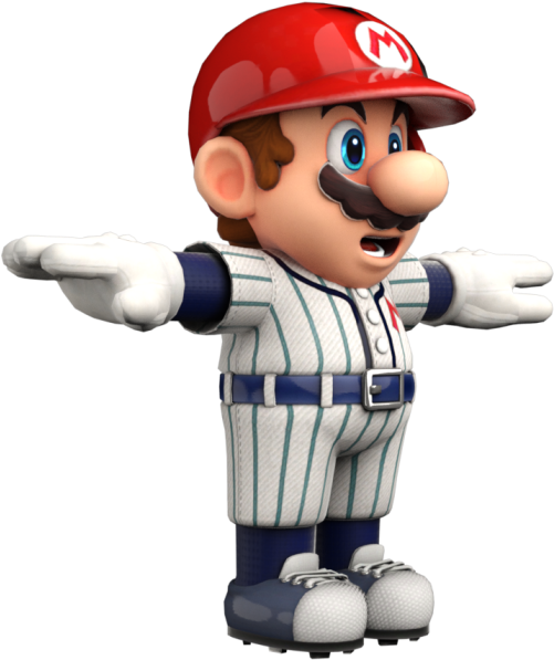 Download Zip Archive - Baseball Mario (750x650), Png Download