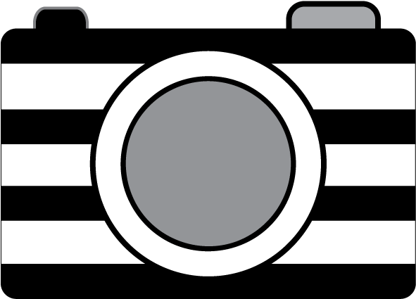 Polaroid Camera Clipart Black And White - Printable Name Tags For Boys (633x456), Png Download