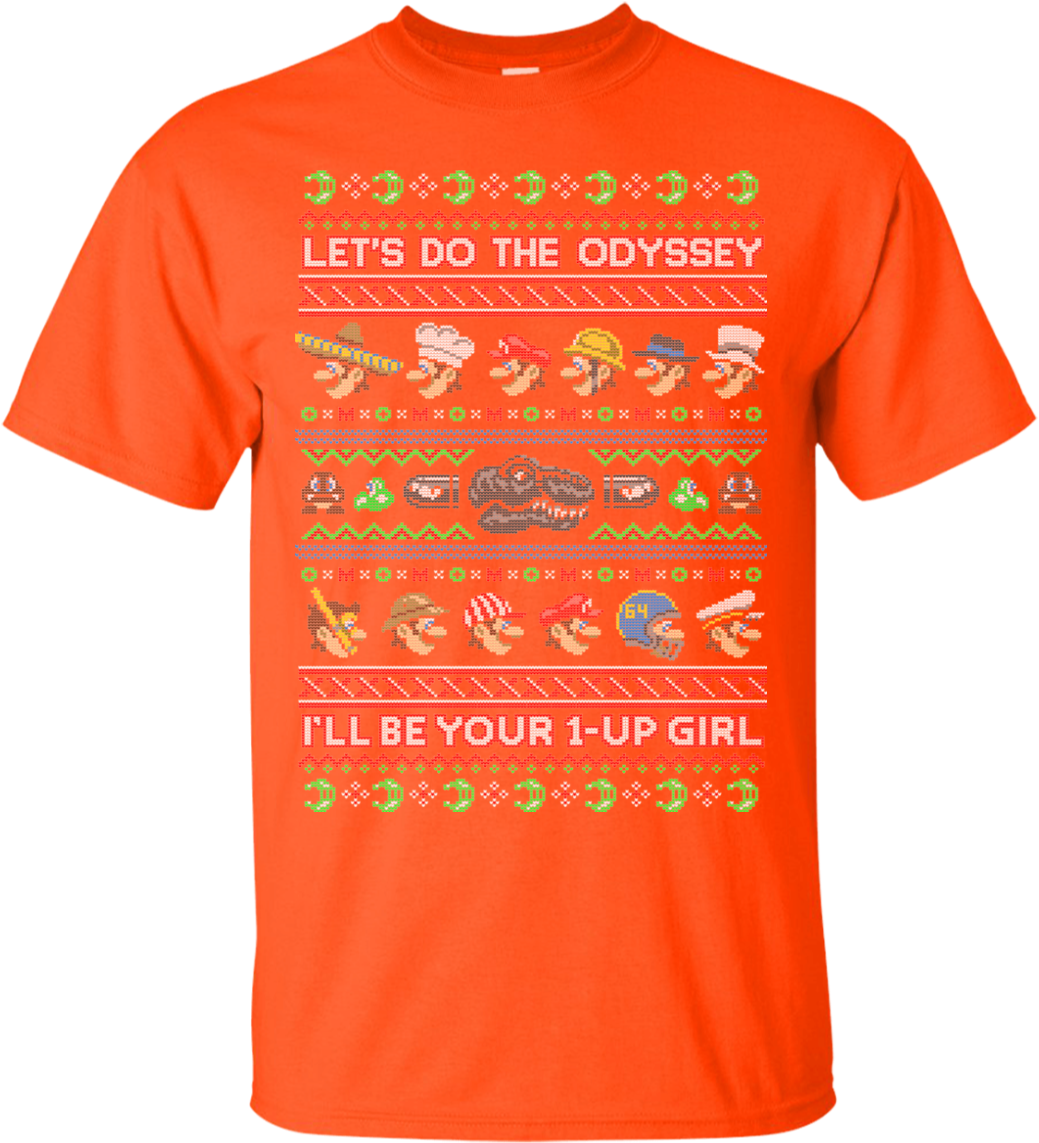 Mario Odyssey Sweater T-shirt - Peyton Manning Goat Shirt (1155x1155), Png Download
