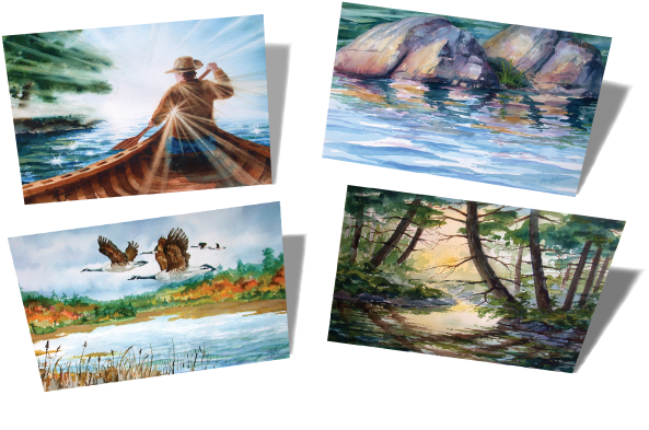 Landscape Cards - Art (500x324), Png Download