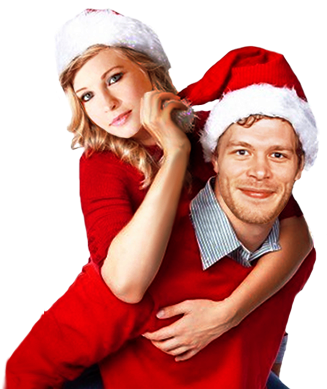 Do You Have Once In A Blue Moon And The King Of Hearts - Klaus And Caroline Christmas (340x452), Png Download