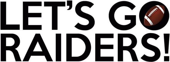 Lets Go Raiders Let's Go (600x400), Png Download