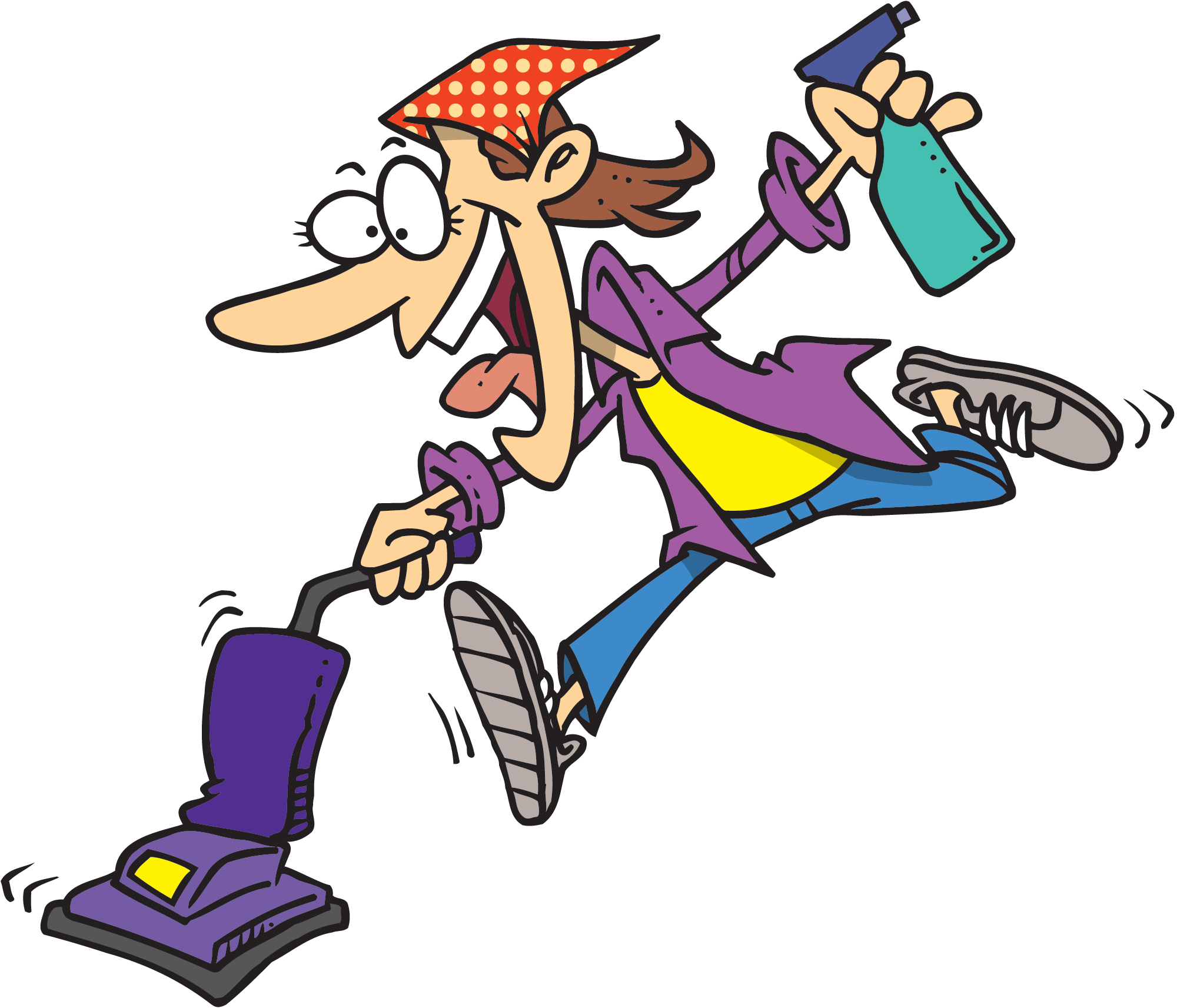 Brand Cliparts - Cleaning Cartoon (2000x1713), Png Download