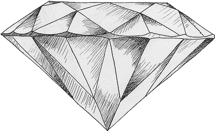 It's Good To Be Queen - Sketch Of A Diamond (500x353), Png Download