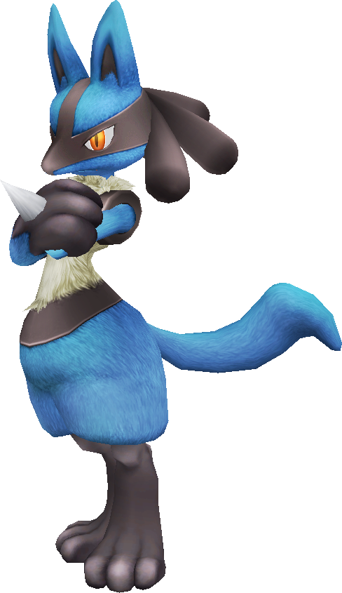 Lucario - Cartoon (488x845), Png Download