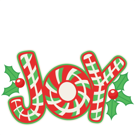Christmas Candy Cane Joy Title Svg Scrapbook Cut File - Zuckerstange-freude-weihnachtsfeiertags-platte Melaminteller (432x432), Png Download