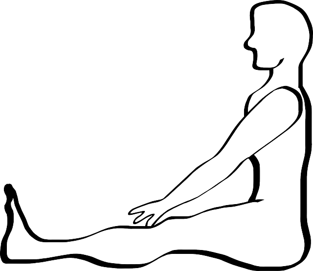 Outline, People, Yoga, Person, Human, Body, Sit - Outline Of A Person (640x555), Png Download