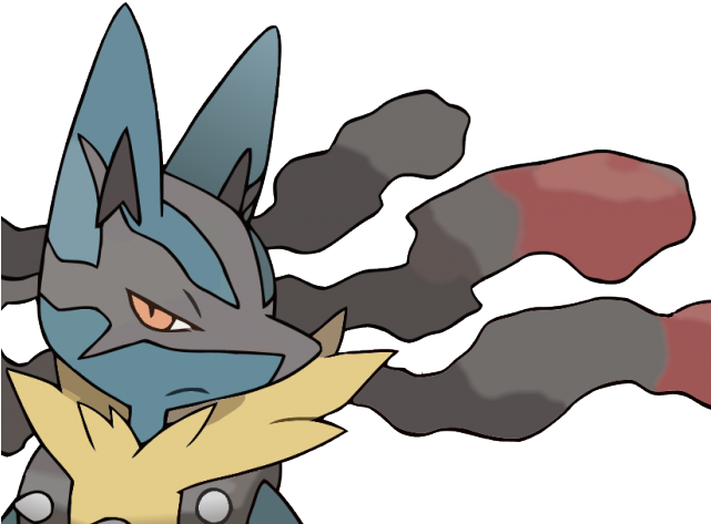 Pokemon Clipart Mega Lucario - Pokemon Lucario Black And White (640x480), Png Download