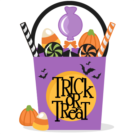 Trick Or Treat Clipart - Cute Halloween Clip Art (432x432), Png Download