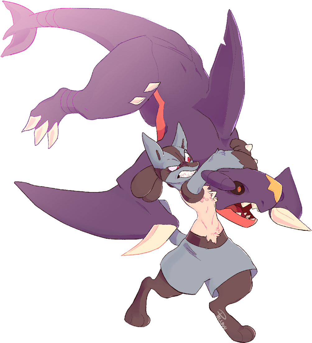 Pokémon Sun And Moon Pokémon X And Y Pikachu Ash Ketchum - Pokemon Garchomp X Lucario (1280x1280), Png Download