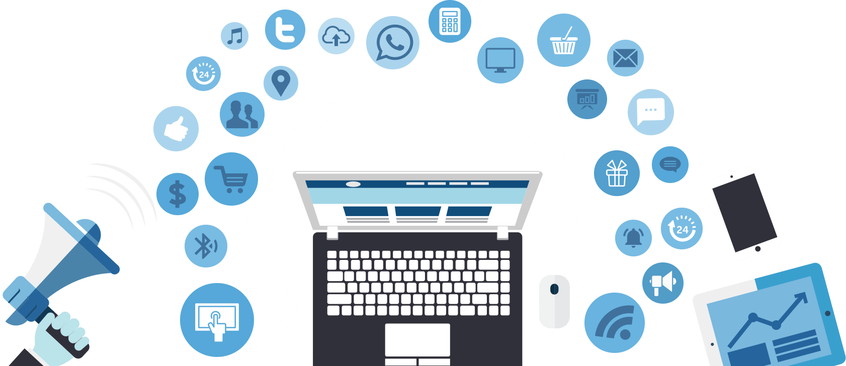 Benifits Of Digital Marketing - Digital Marketing Profit (1682x728), Png Download