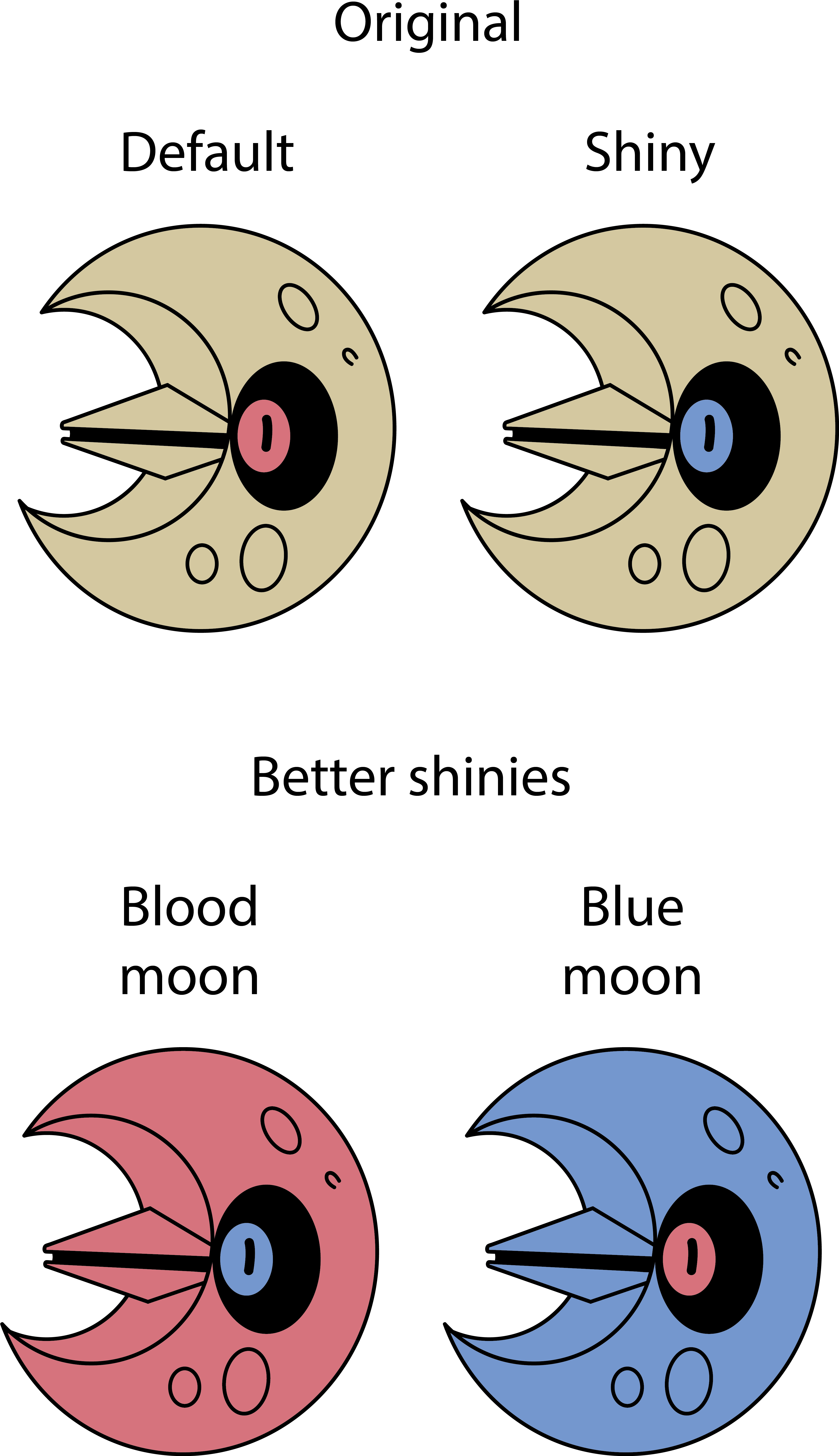 A Better Shiny Lunatone - Pokemon Shiny Lunatone (3719x6485), Png Download
