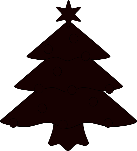 Christmas Tree Sillhouette Clip Art At Clker Christmas Tree Silhouette Clip Art Full Size Png Download Seekpng