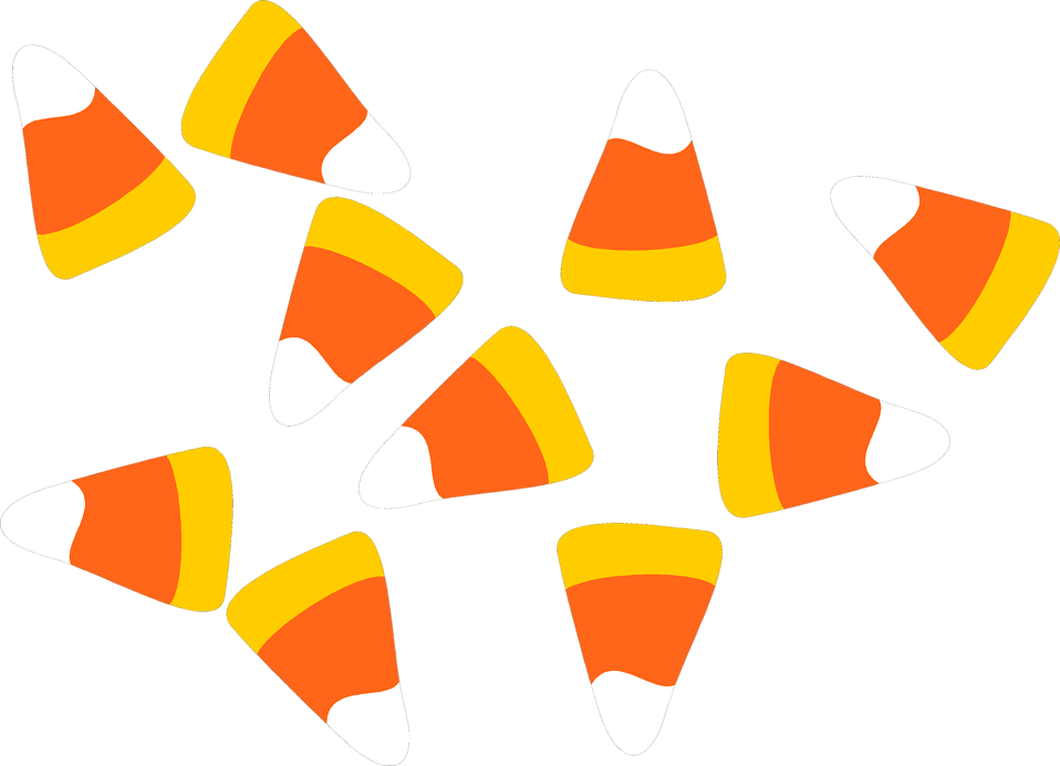 Pumpkin Candy Clipart Png - Candy Corn Clipart (958x693), Png Download