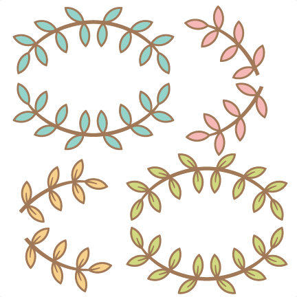 Leaf Flourish Set Svg Cut Files Flower Scal Files Free - Free Leaf Flourish Svg (432x432), Png Download