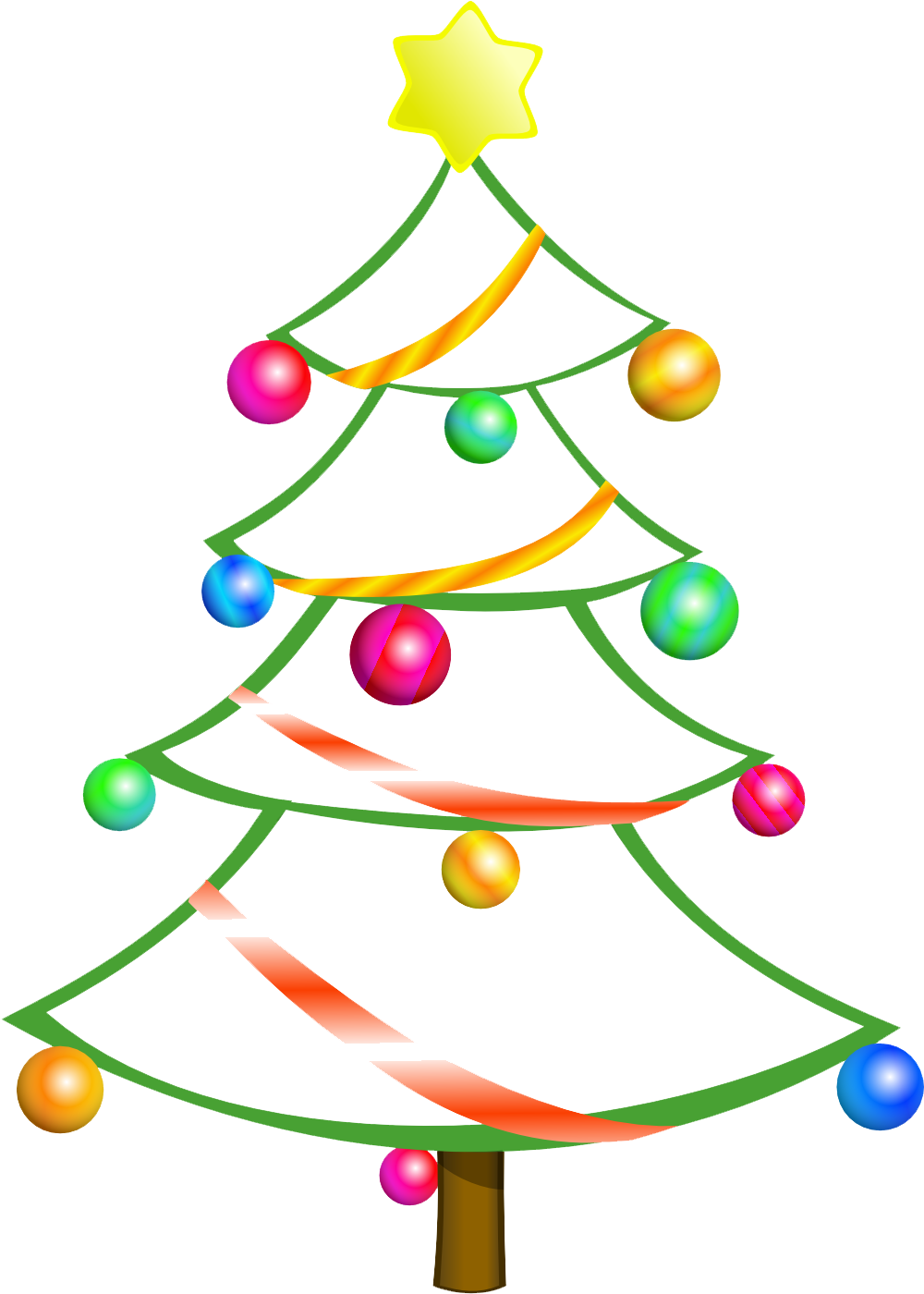 Clip Art Charlie Brown Christmas - Christmas Tree Clip Art (999x1497), Png Download