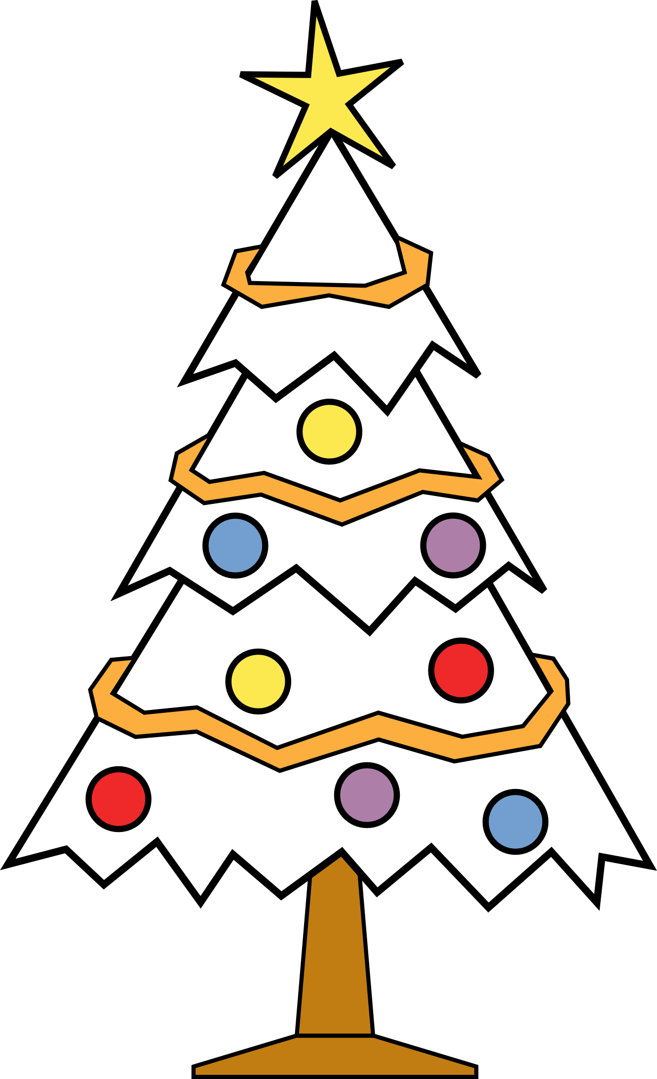 Christmas Tree Artwork - Christmas Tree Ki Drawing (1331x2184), Png Download