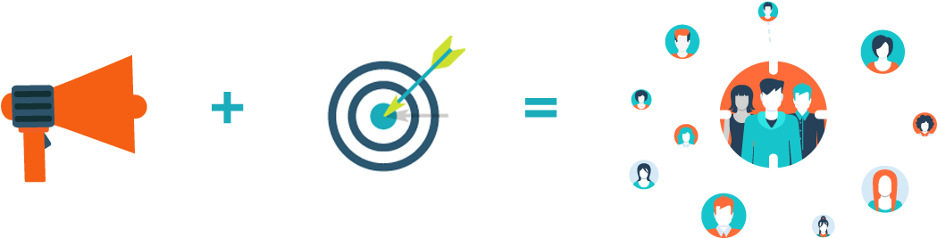 Mass Marketing With Targeting = Differentiated Marketing - Circle (1080x300), Png Download