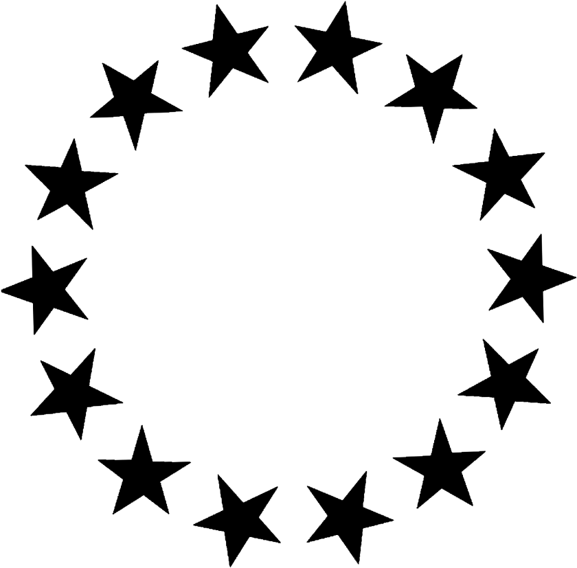 Stars Frame Border Frames Black Star - South Effingham High School Logo (1024x1024), Png Download