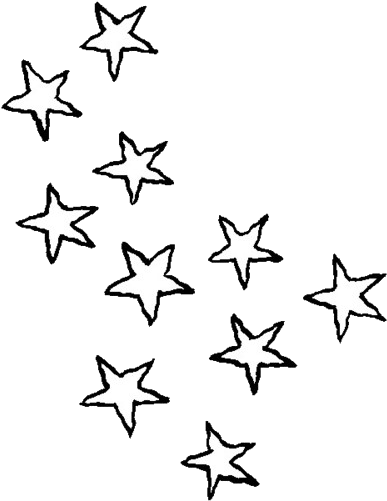 Black Star Png Clipart - Stars Clipart Black And White (500x500), Png Download