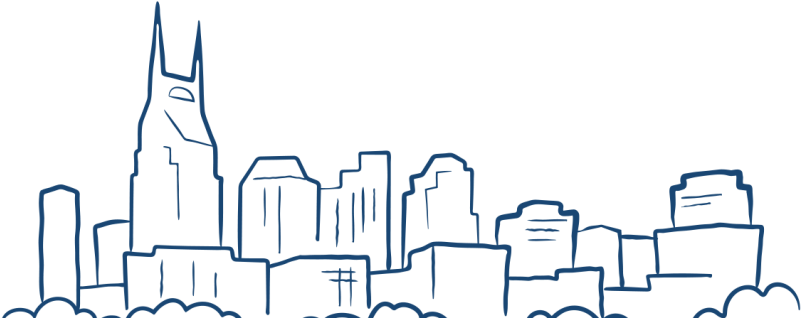 Png Royalty Free Library Ourclipart Pin - Nashville Skyline Clipart (800x336), Png Download