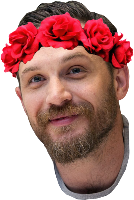 Tom Hardy Flower Crown Design Now - Flower (500x715), Png Download