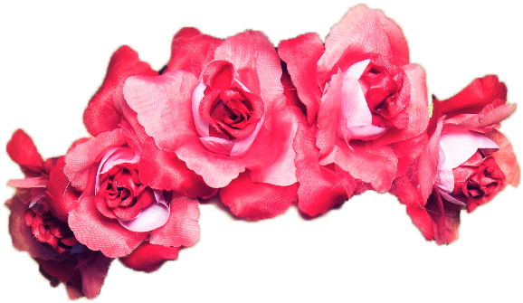 Transparent Red Flower Crown - Венок На Голову Png (628x407), Png Download