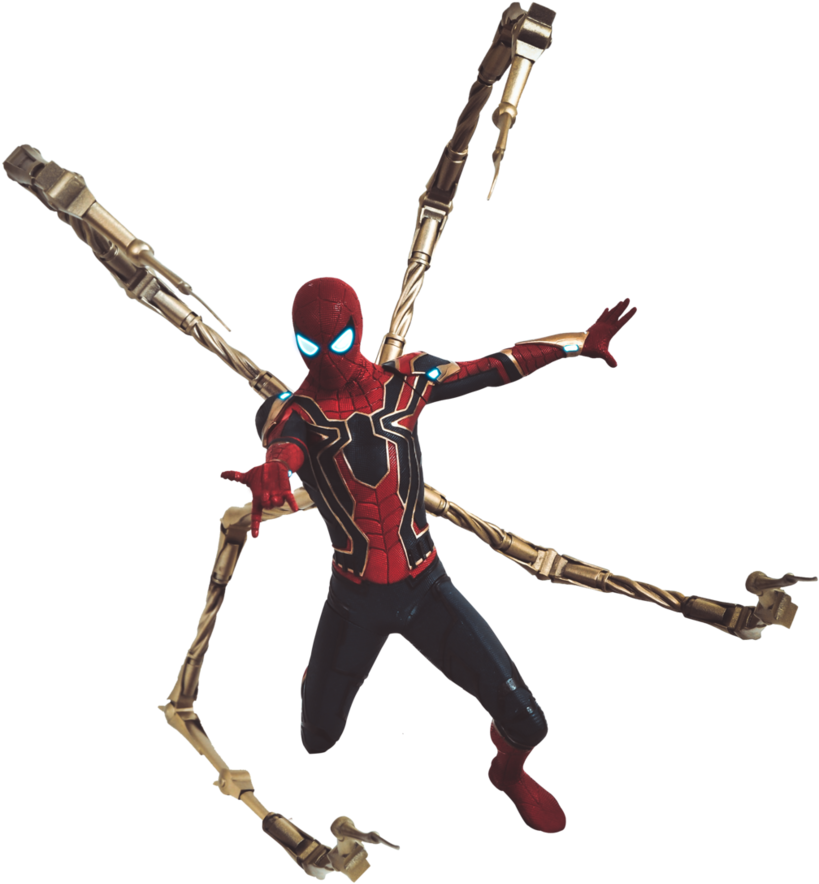 Diamond Select Iron Spider Infinity War (832x961), Png Download