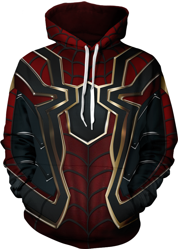 Exclusive Limited Edition Spiderman - Iron Spider Hoodie (1000x1000), Png Download