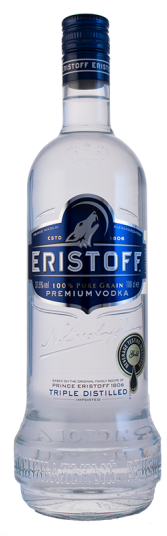 Vodka Eristoff Premium 1 L - Eristoff Vodka (280x535), Png Download