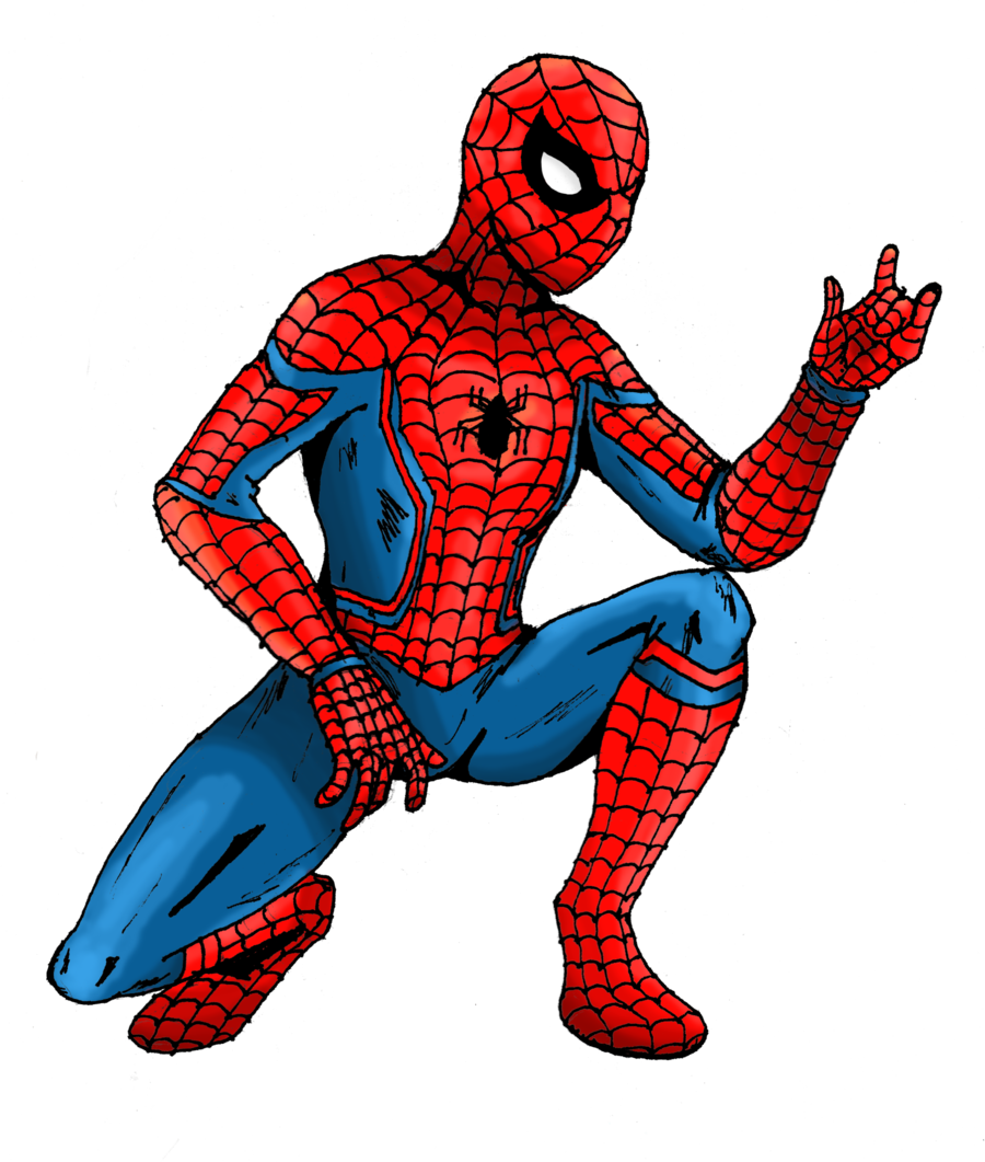 Spider Man Ucm Clipart Spider-man Classics Iron Man - Spider Man Png Deviantart (900x1061), Png Download