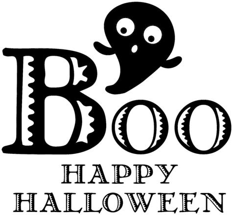 Boo Happy Halloween Stamp - Abita Roasting Company (500x500), Png Download