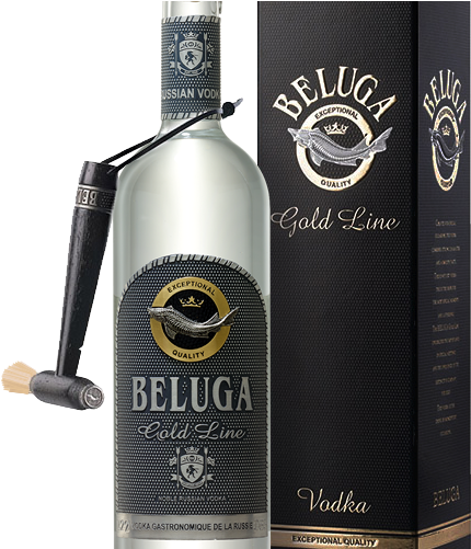 Beluga Gold Line Vodka - Beluga Vodka Gold Line (453x500), Png Download