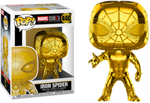 The First Ten Years - Golden Funko Pop Marvel (500x344), Png Download