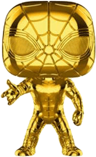Iron Spider (440) - Gold Chrome Iron Spider Pop (709x709), Png Download