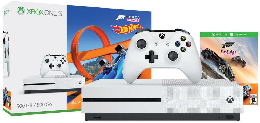 Auction - Xbox One S 500gb Forza Horizon 3 Hot Wheels (1000x1000), Png Download