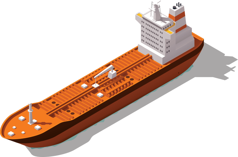 An Image Of An Isolated Oil Tanker Responsible For - Isometric Oil Rig (800x529), Png Download