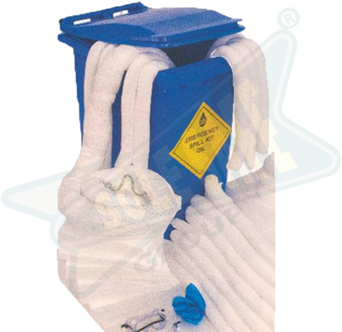 Chemical/ Oil Spill Kit - Jsp 500 Litre Oil Spill Safety Kit Deluxe (500x493), Png Download