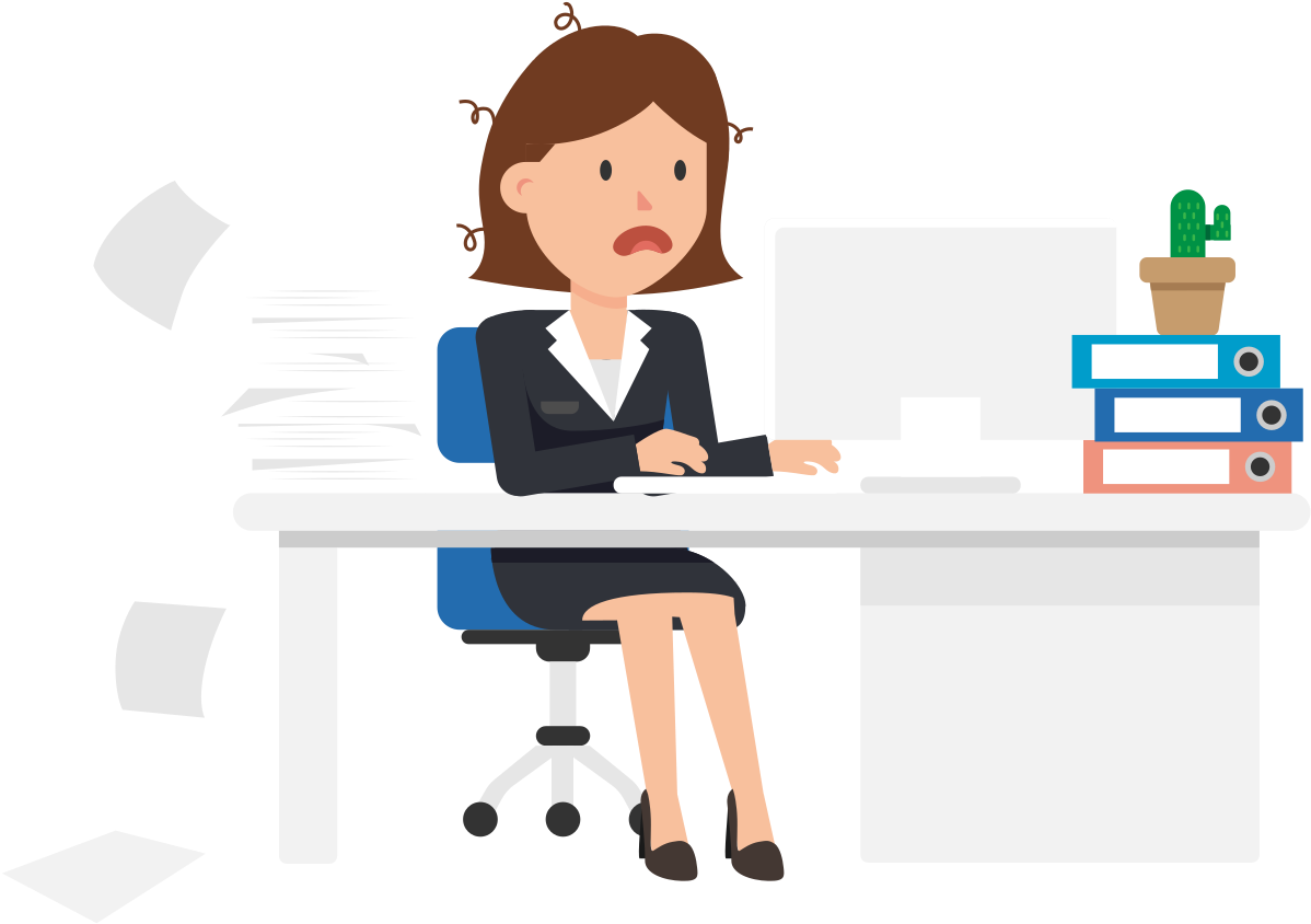 Open - Woman Working Png (2000x1125), Png Download