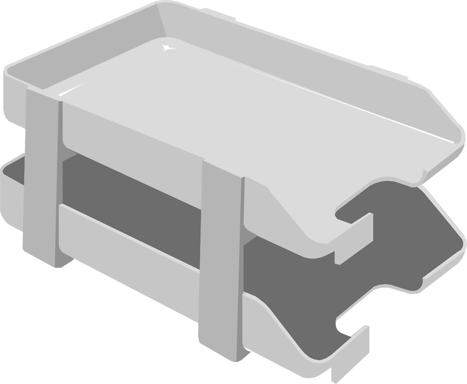 Letter Tray - Tray Out Tray (958x789), Png Download