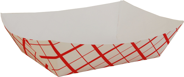 3 Lb Paper Tray - Disposable Food Tray (600x600), Png Download