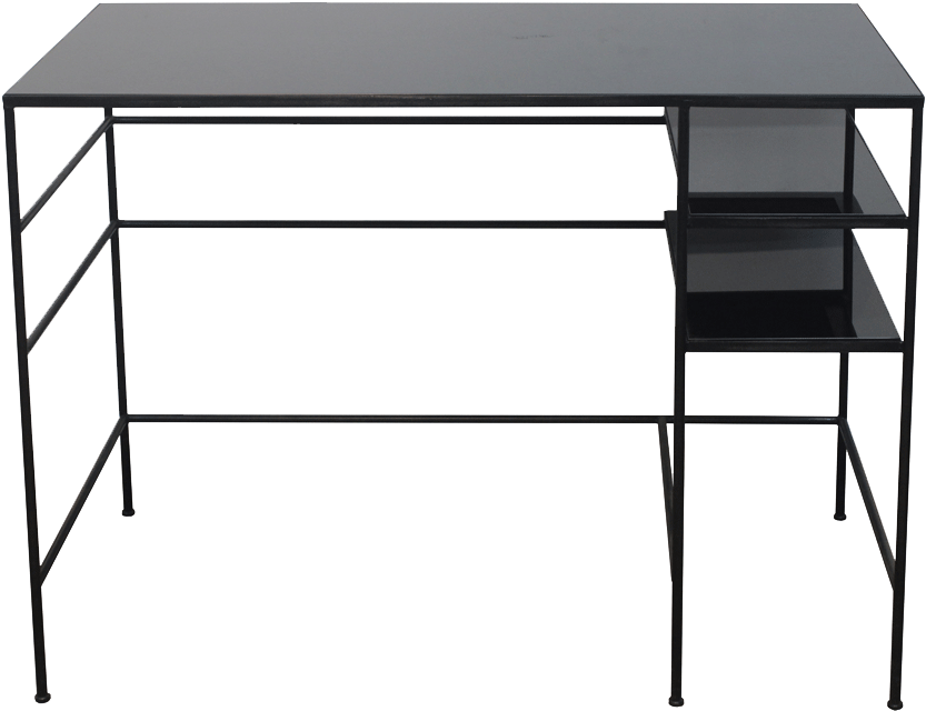 Previous - Schreibtisch Glas Metall Schwarz (1000x1000), Png Download